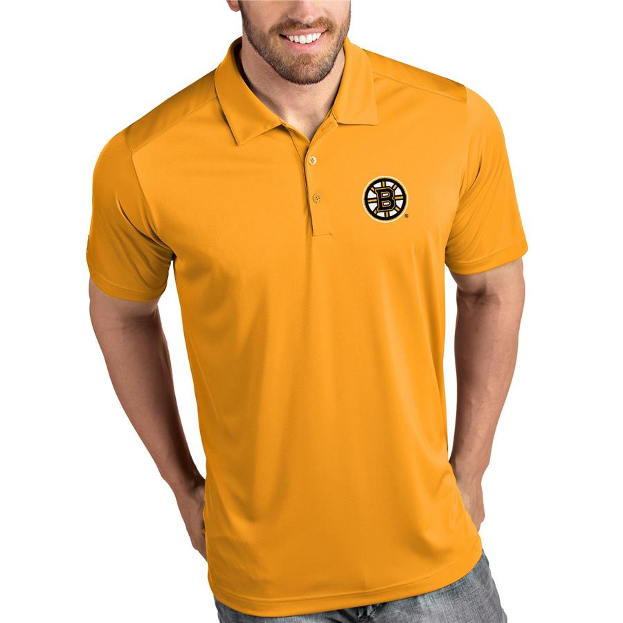Boston Bruins Antigua Tribute Polo - Gold