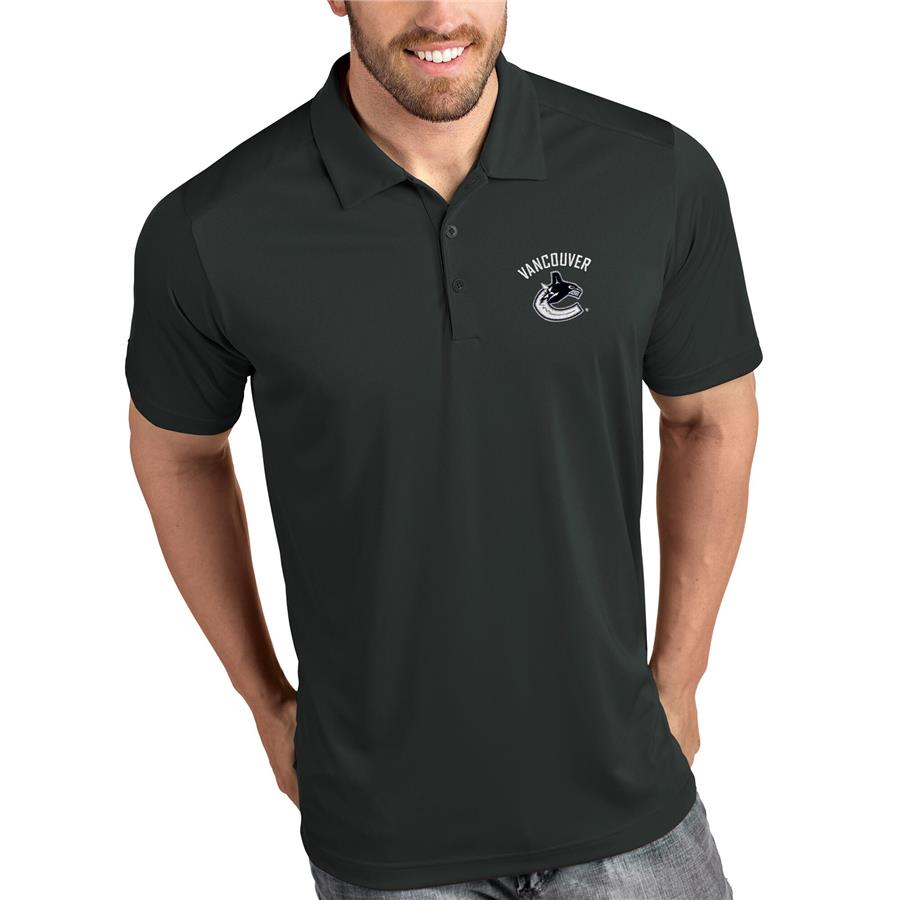 Vancouver Canucks Antigua Tribute Polo - Gray