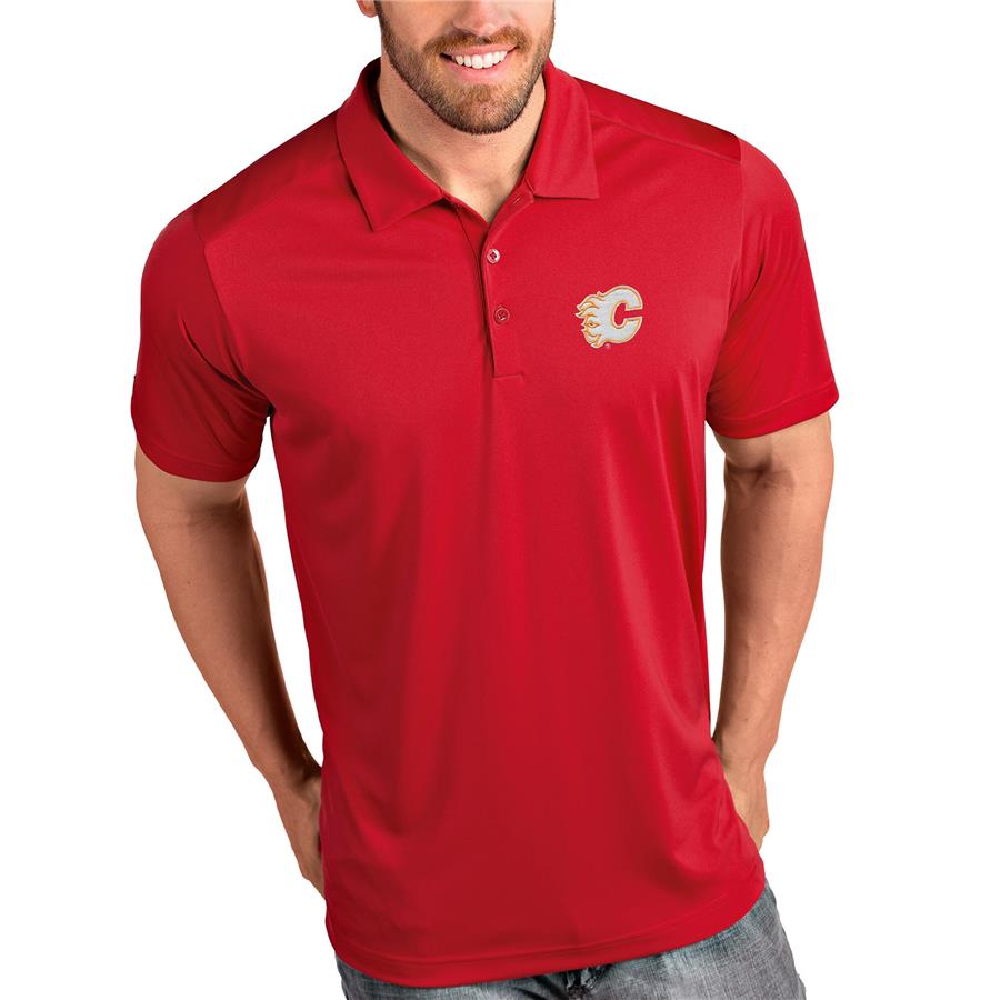 Calgary Flames Antigua Tribute Polo - Red