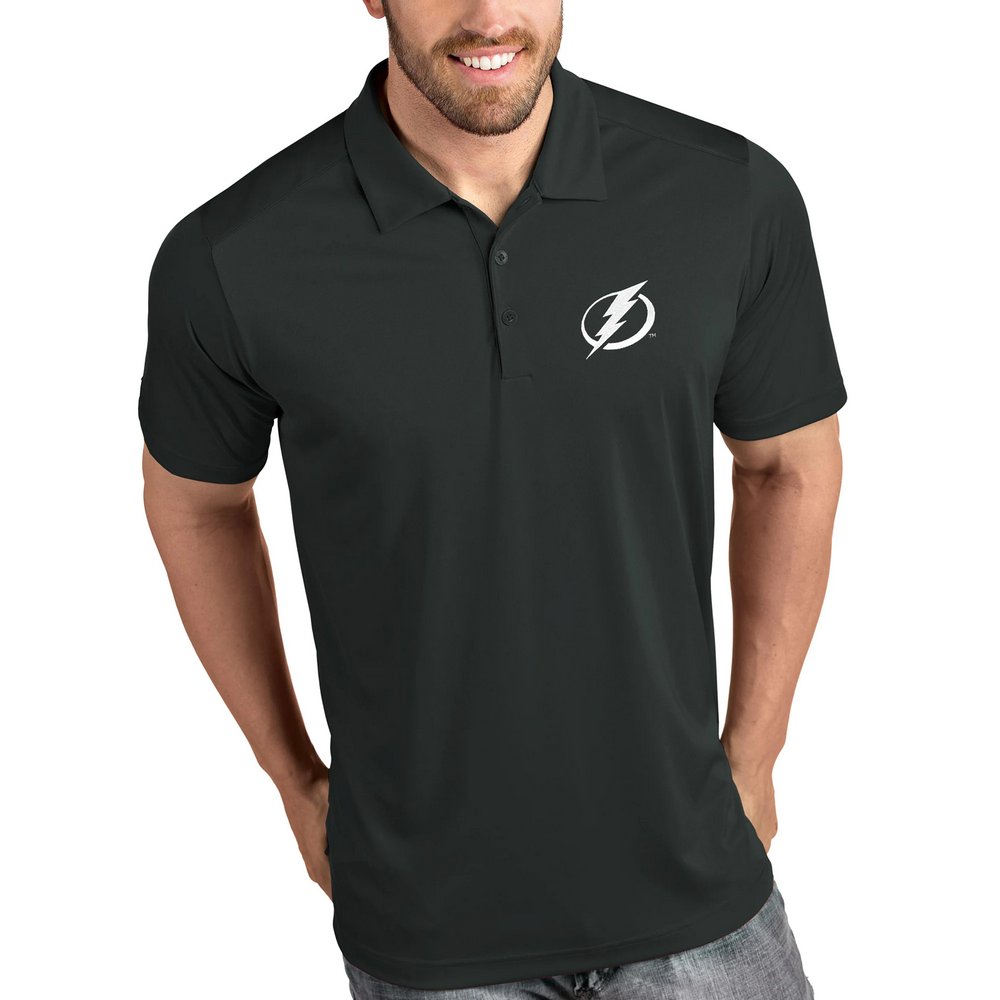 Tampa Bay Lightning Antigua Tribute Polo - Gray
