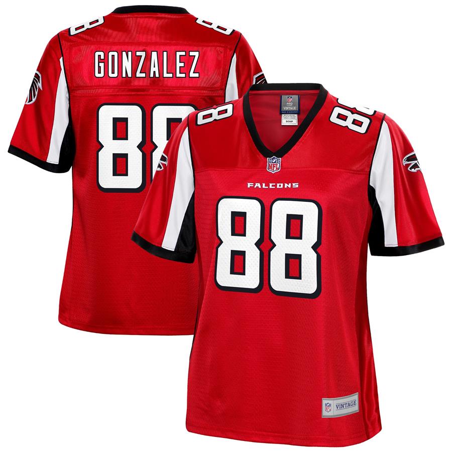 Tony Gonzalez Atlanta Falcons NFL Pro Line Women's Retired Player Jersey - Red