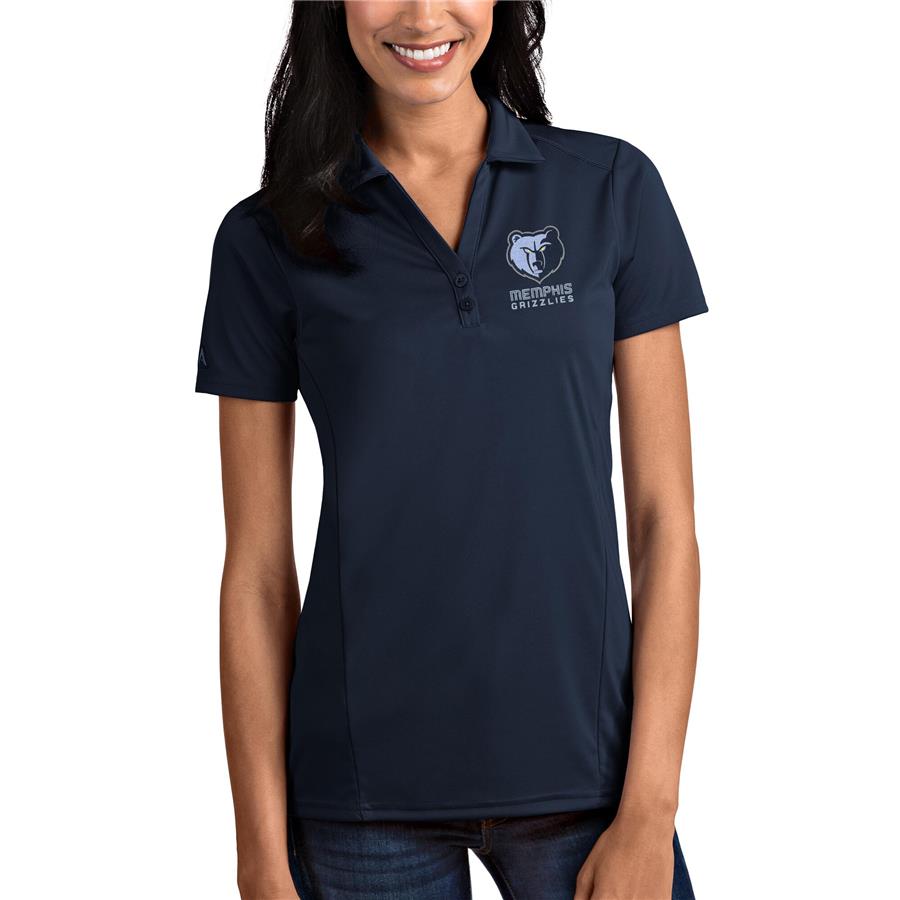 Memphis Grizzlies Antigua Women's Tribute Polo - Navy