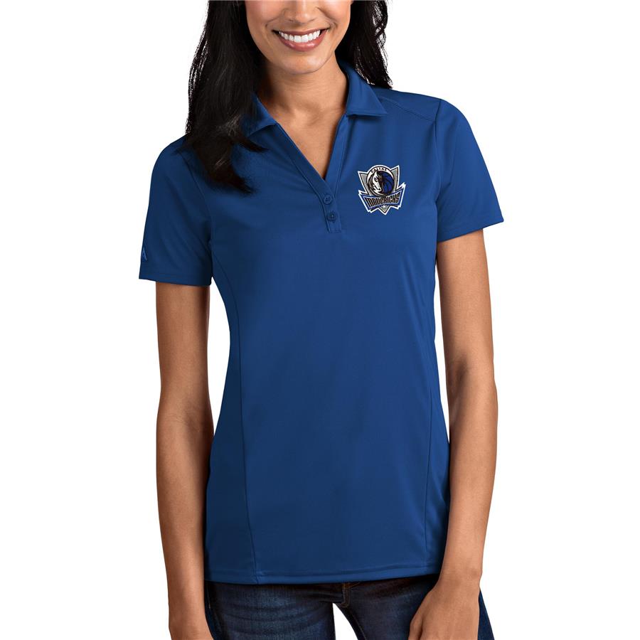Dallas Mavericks Antigua Women's Tribute Polo - Royal