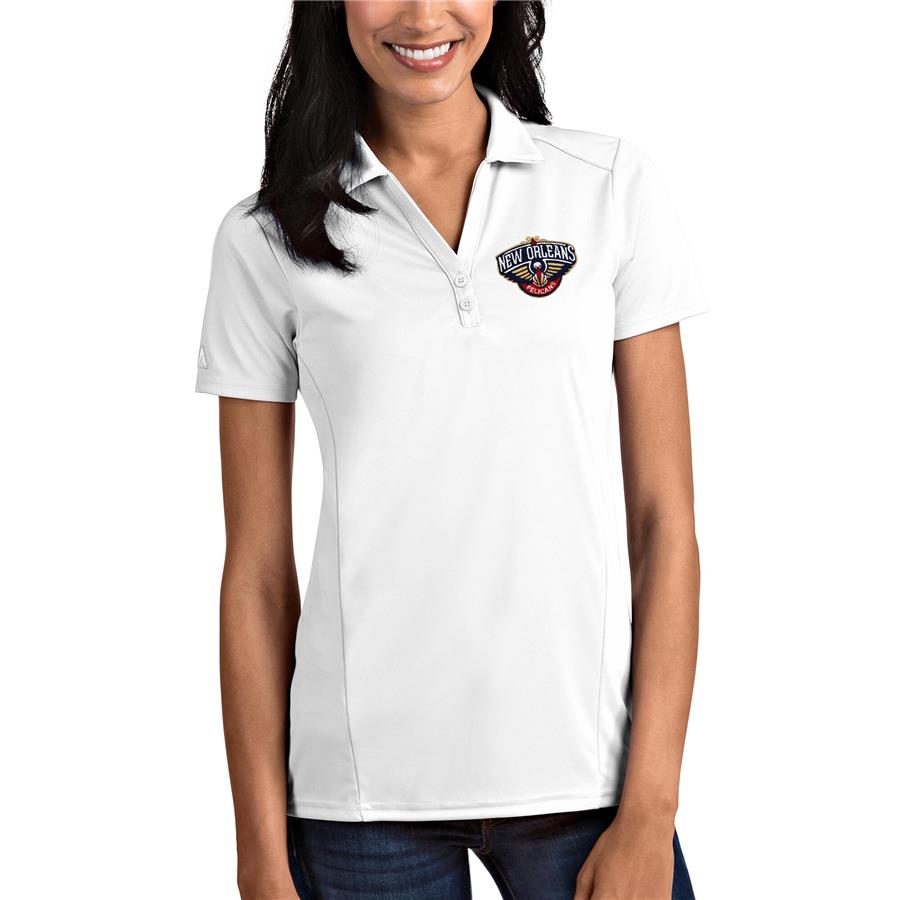 New Orleans Pelicans Antigua Women's Tribute Polo - White