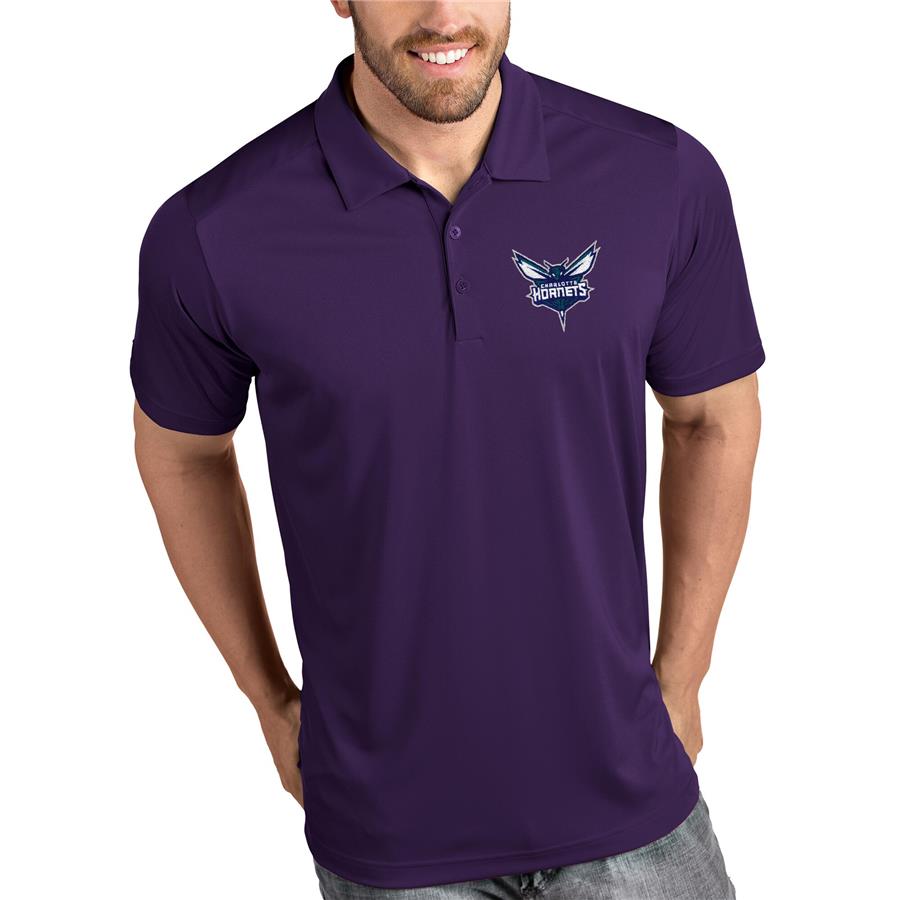 Charlotte Hornets Antigua Tribute Polo - Purple