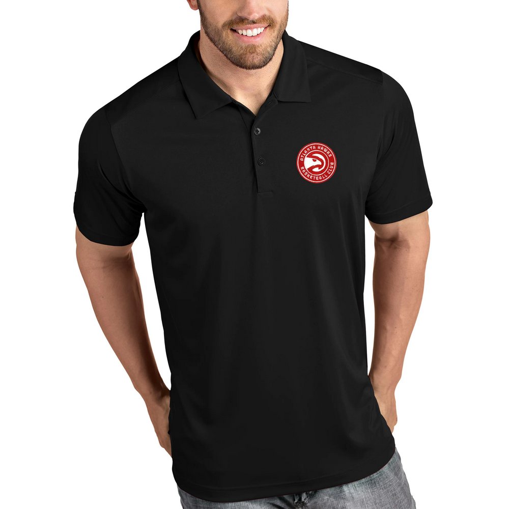 Atlanta Hawks Antigua Tribute Polo - Black