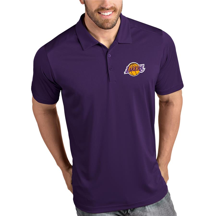 Los Angeles Lakers Antigua Tribute Polo - Purple