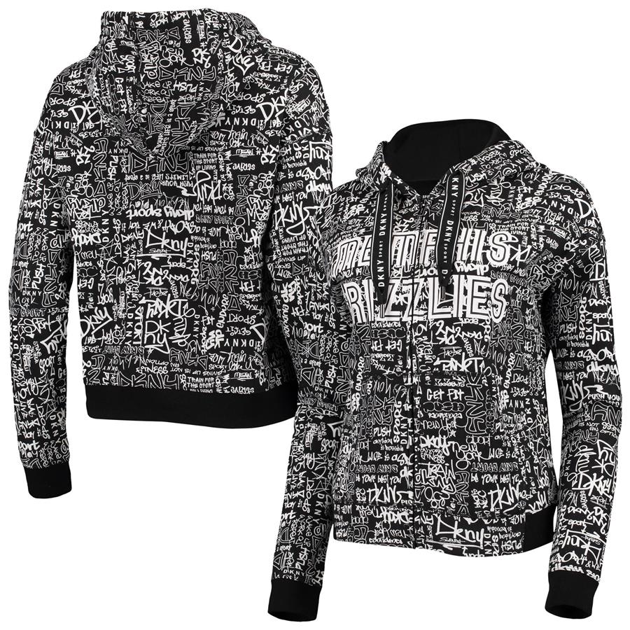 Memphis Grizzlies DKNY Sport Women's Urban Pullover Hoodie - Black