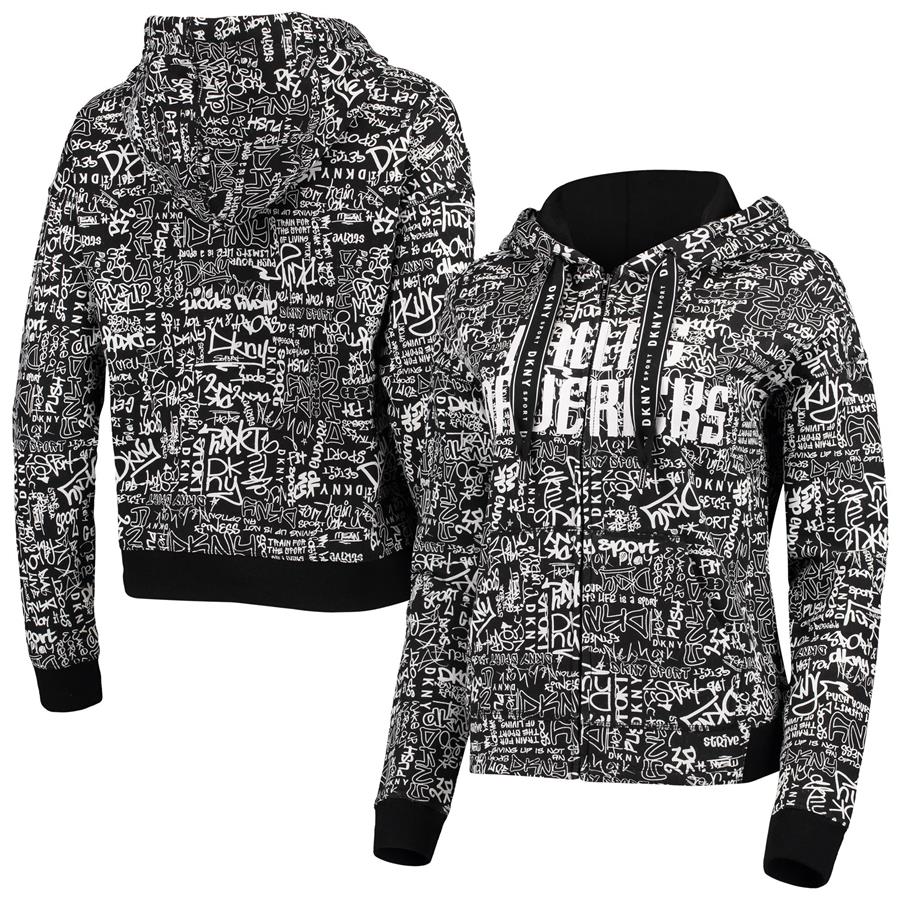 Dallas Mavericks DKNY Sport Women's Urban Pullover Hoodie - Black