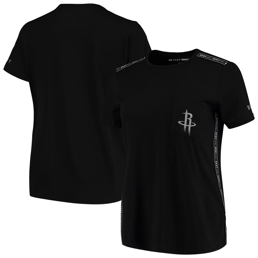 Houston Rockets DKNY Sport Women's Donna Sport Pocket Tri-Blend T-Shirt - Black