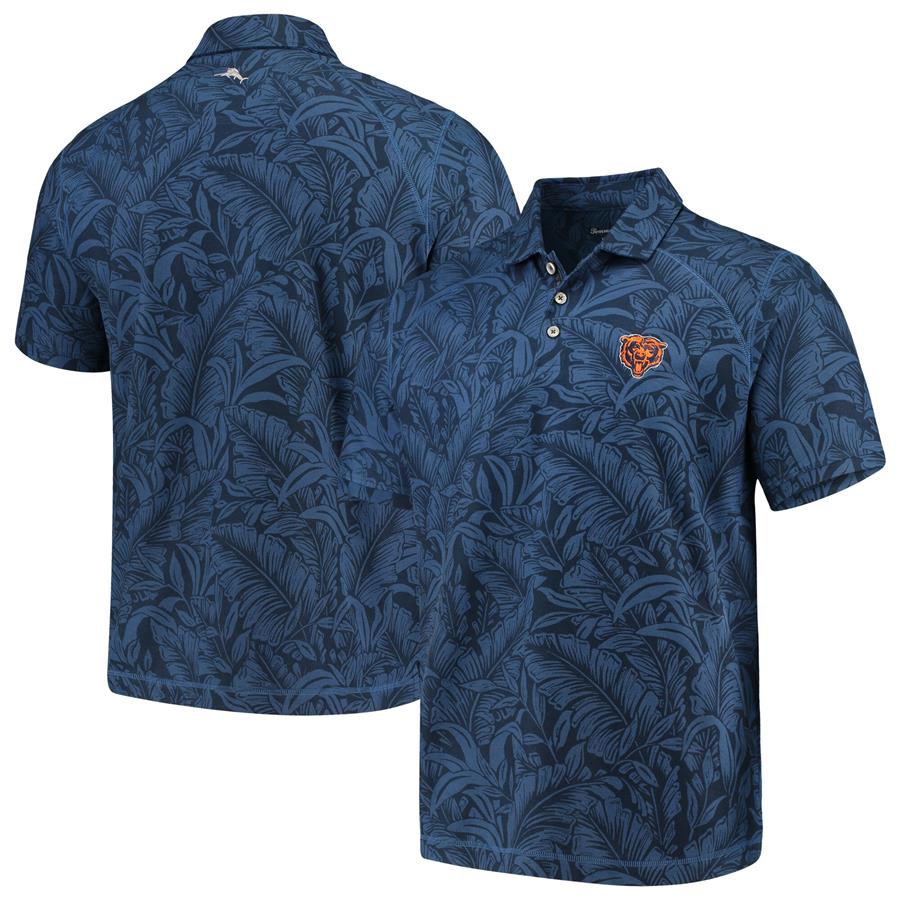 Chicago Bears Tommy Bahama Sport Leafbacker Polo - Navy