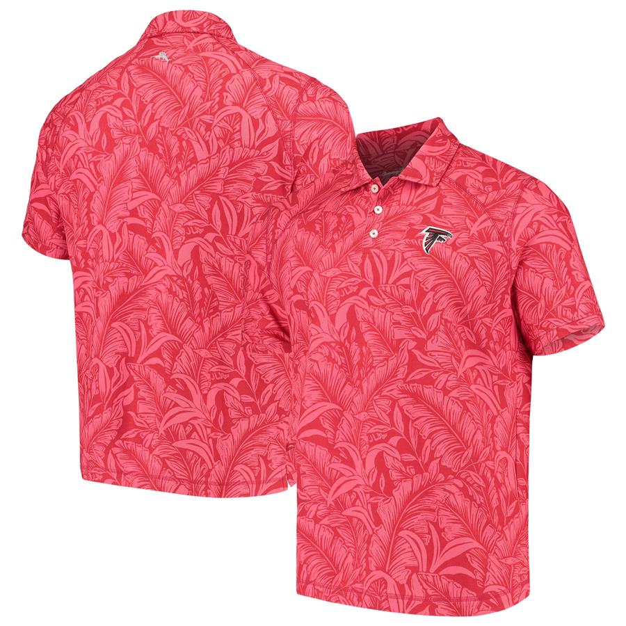 Atlanta Falcons Tommy Bahama Sport Leafbacker Polo - Red