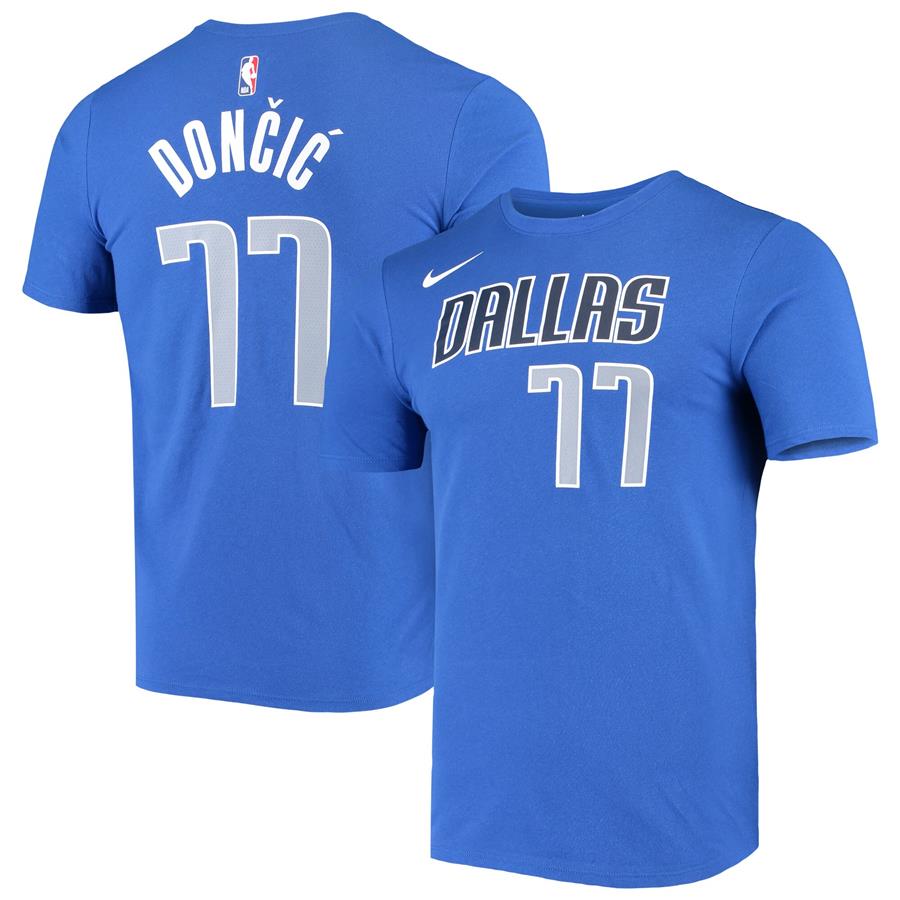 Luka Doncic Dallas Mavericks Nike Statement Edition Name & Number Performance T-Shirt - Blue