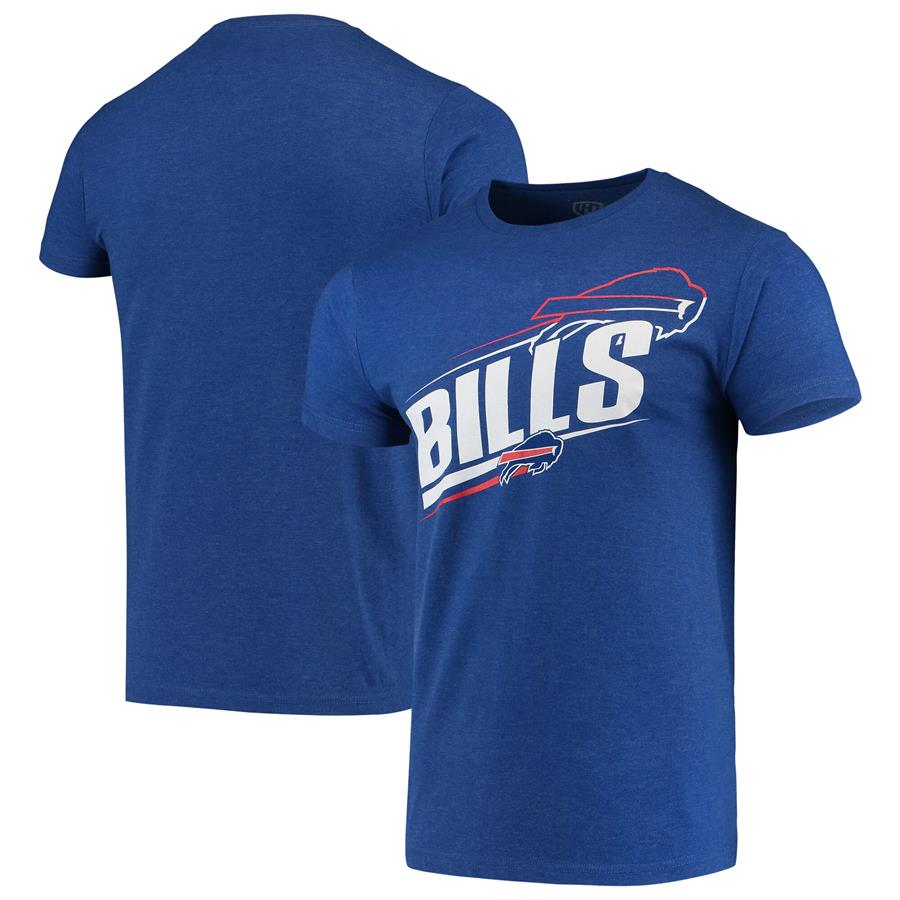 Buffalo Bills G-III Sports by Carl Banks Prime Time Wordmark T-Shirt - Heathered Royal