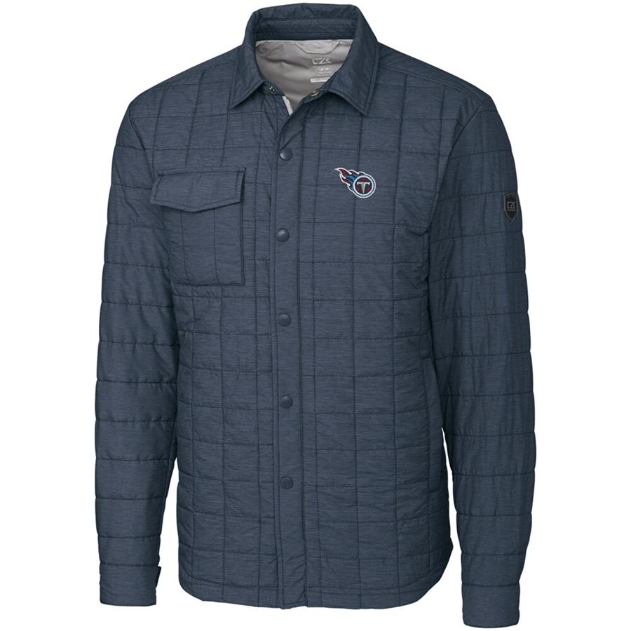 Tennessee Titans Cutter & Buck Rainier Shirt Jacket - Charcoal