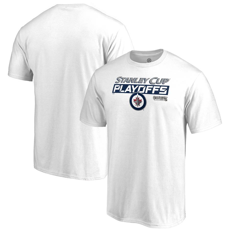 Winnipeg Jets Fanatics Branded 2019 Stanley Cup Playoffs Bound Body Checking T-Shirt - White