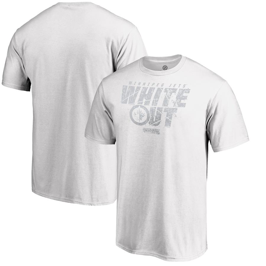 Winnipeg Jets Fanatics Branded 2019 Stanley Cup Playoffs Bound Charging T-Shirt - White