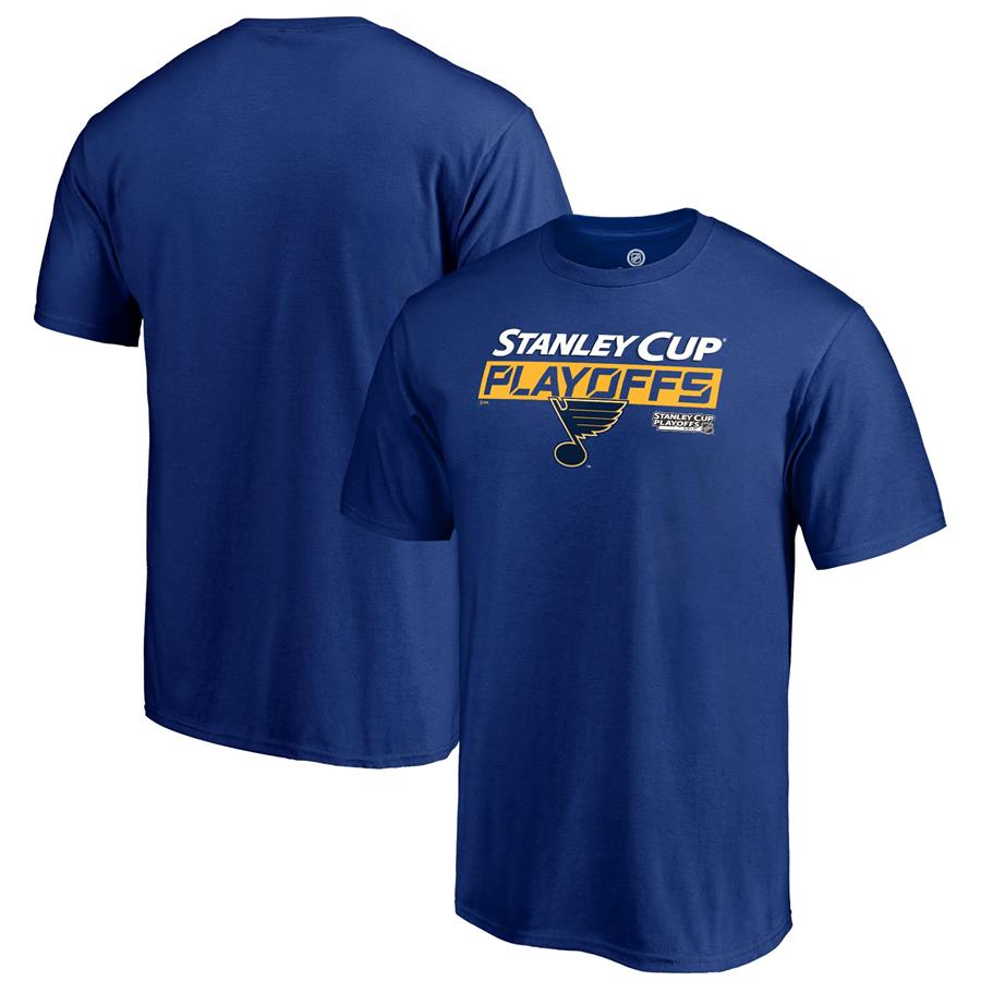 St. Louis Blues Fanatics Branded 2019 Stanley Cup Playoffs Bound Body Checking T-Shirt - Royal