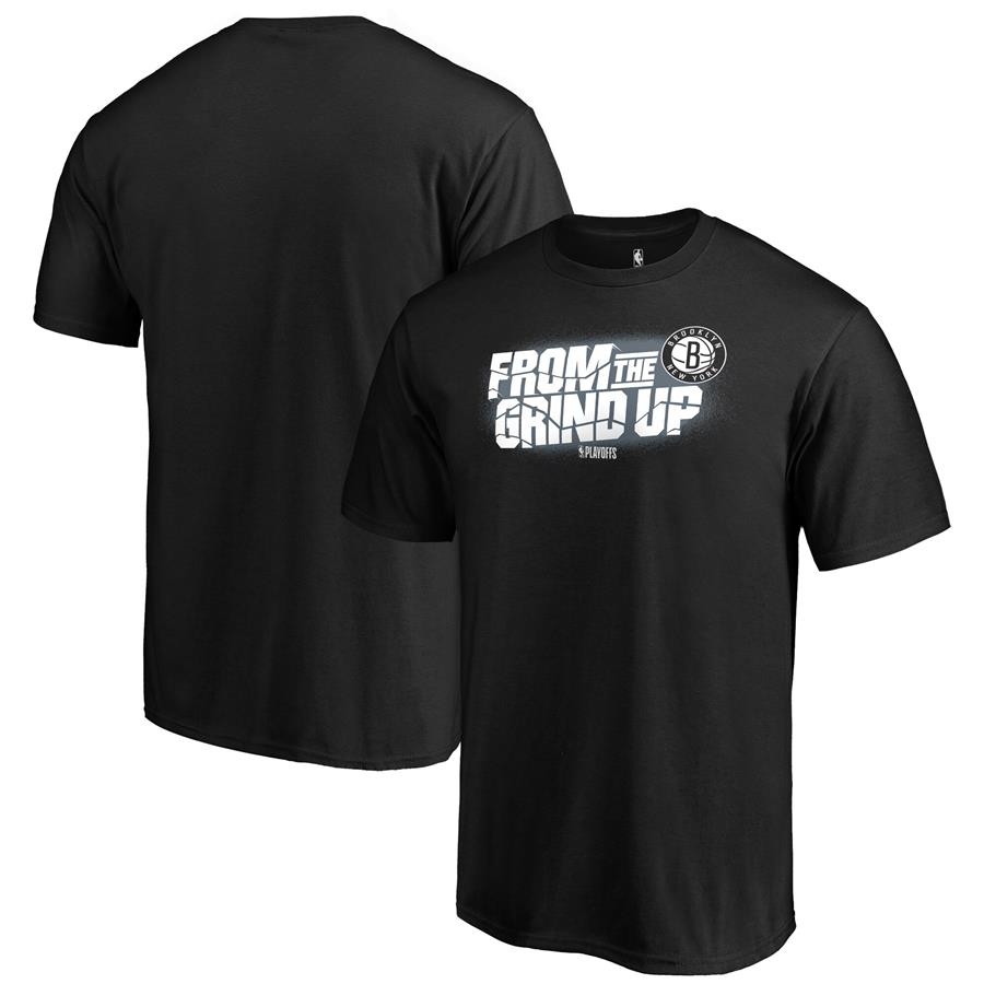 Brooklyn Nets Fanatics Branded 2019 NBA Playoffs Bound Tip Off Dunk T-Shirt - Black