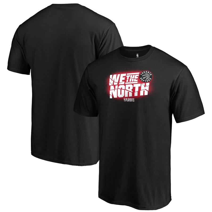 Toronto Raptors Fanatics Branded 2019 NBA Playoffs Bound Tip Off Dunk T-Shirt - Black