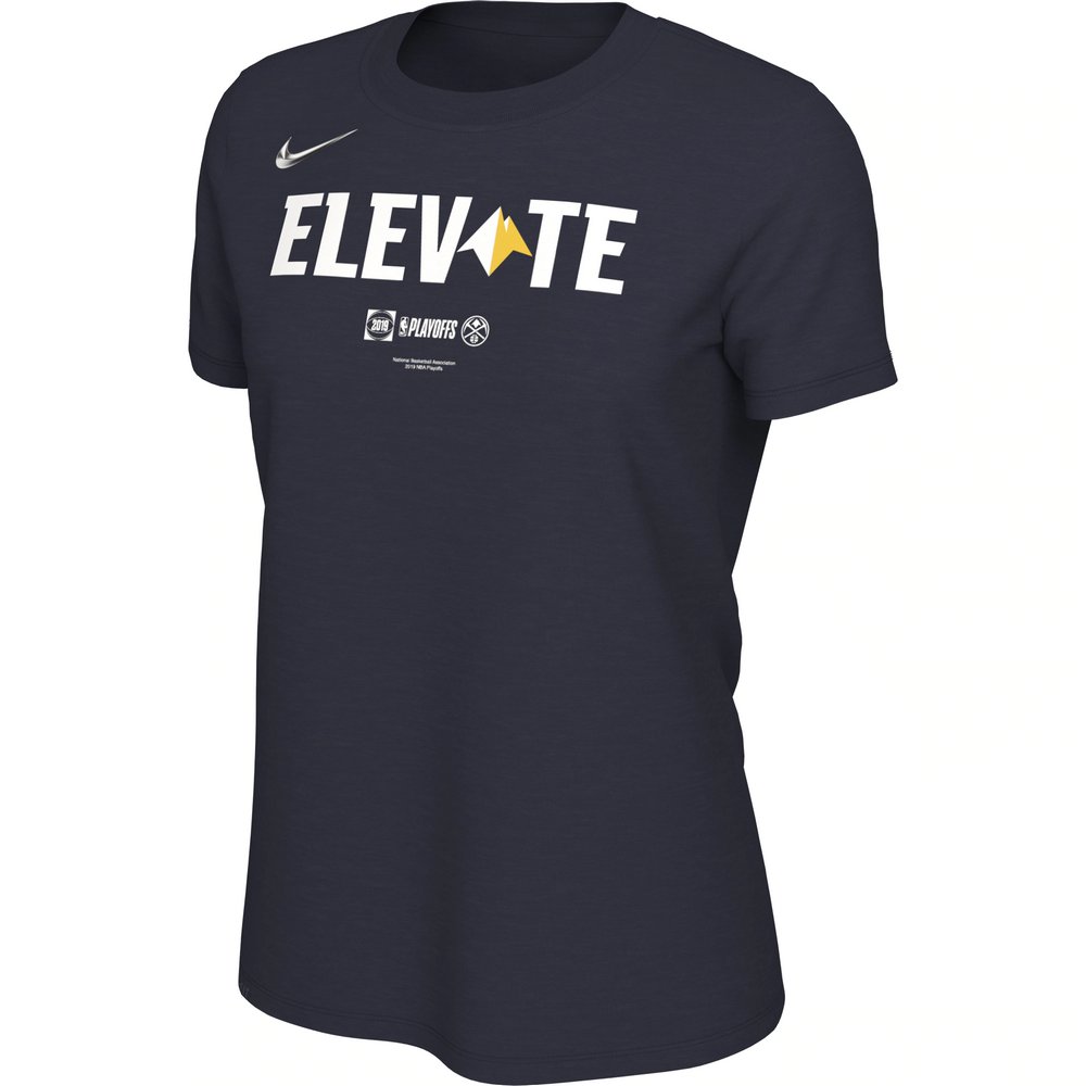 Denver Nuggets Nike Women's 2019 NBA Playoffs Bound Team Mantra Dri-FIT T-Shirt - Navy
