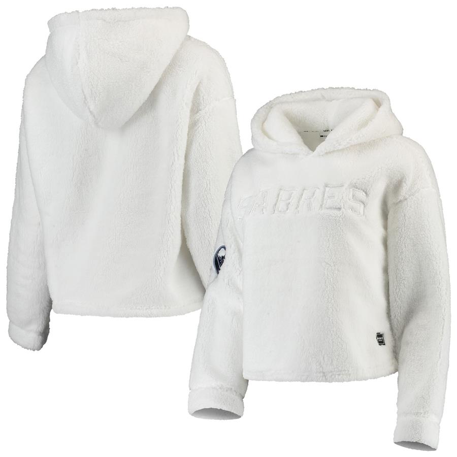 Buffalo Sabres DKNY Sport Women's Cozy Pullover Hoodie - White