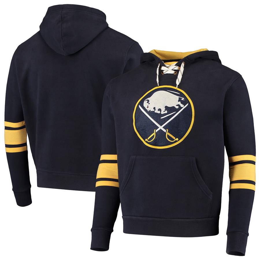 Buffalo Sabres Red Jacket Kinship Pullover Hoodie - Navy