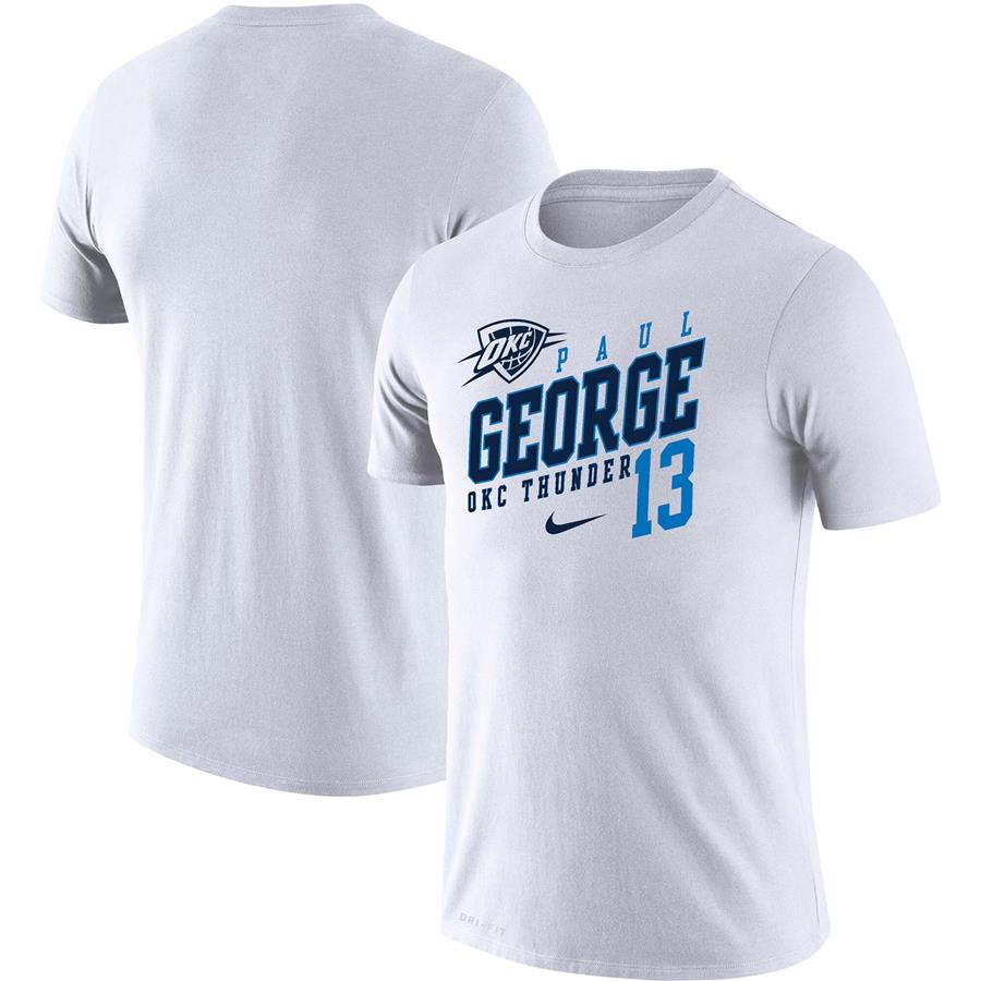Paul George Oklahoma City Thunder Nike Player Performance T-Shirt - White