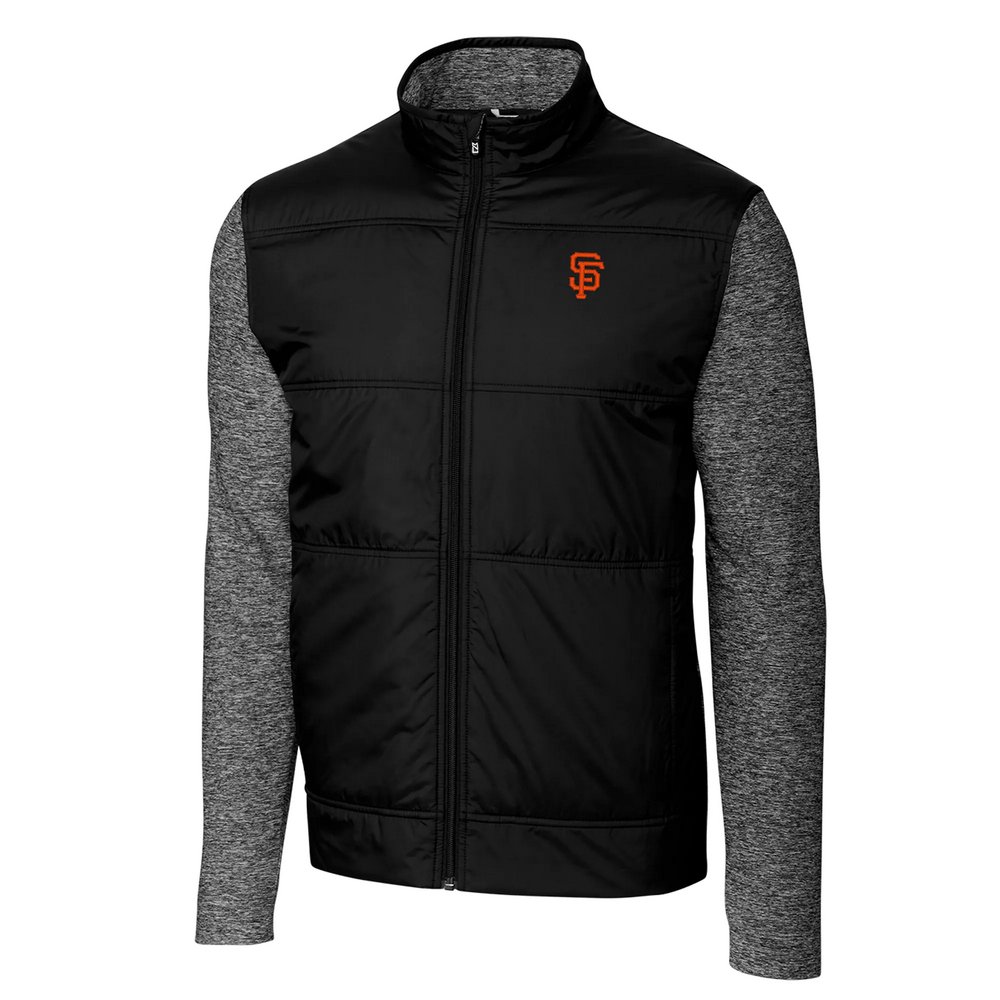 San Francisco Giants Cutter & Buck Stealth Full-Zip Jacket - Black