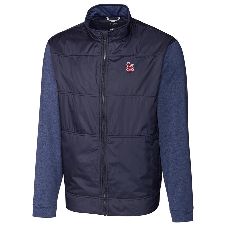 St. Louis Cardinals Cutter & Buck Stealth Full-Zip Jacket - Navy