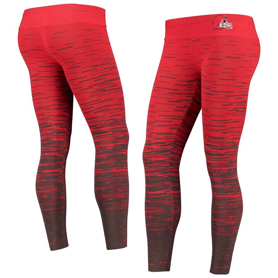 Cleveland Browns Women's Static Knit Leggings - Orange