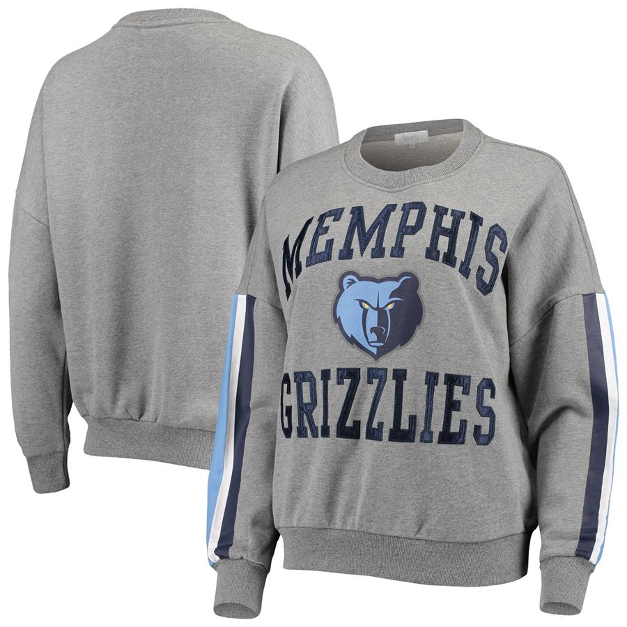 Memphis Grizzlies Touch by Alyssa Milano Women's Slouchy Rookie Pullover Sweatshirt - Gray