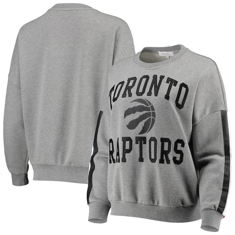 Toronto Raptors Touch by Alyssa Milano Women's Slouchy Rookie Pullover Sweatshirt - Gray