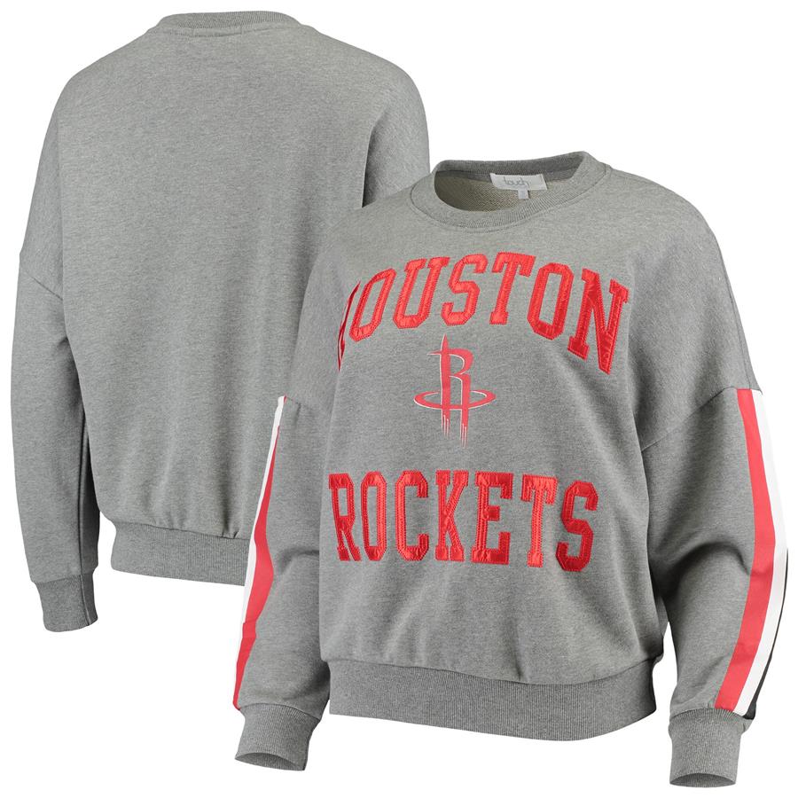 Houston Rockets Touch by Alyssa Milano Women's Slouchy Rookie Pullover Sweatshirt - Gray
