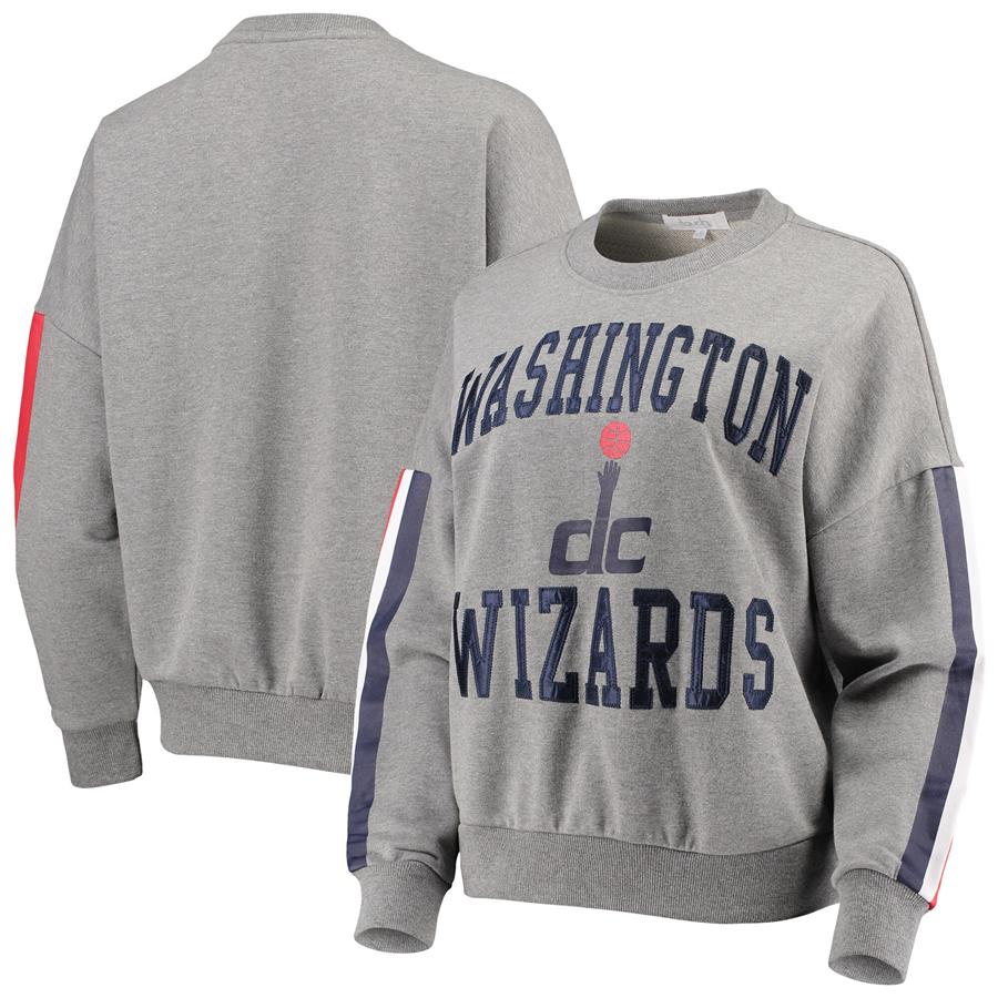 Washington Wizards Touch by Alyssa Milano Women's Slouchy Rookie Pullover Sweatshirt - Gray