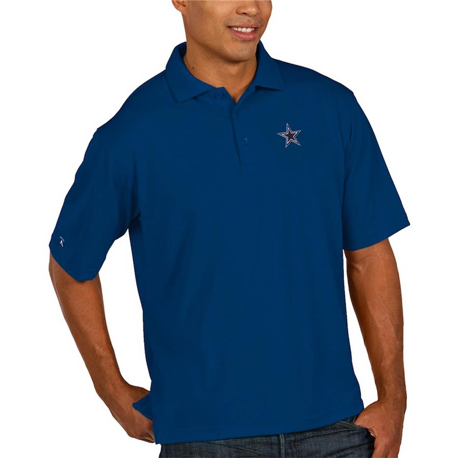Dallas Cowboys Antigua Pique Xtra-Lite Polo - Royal