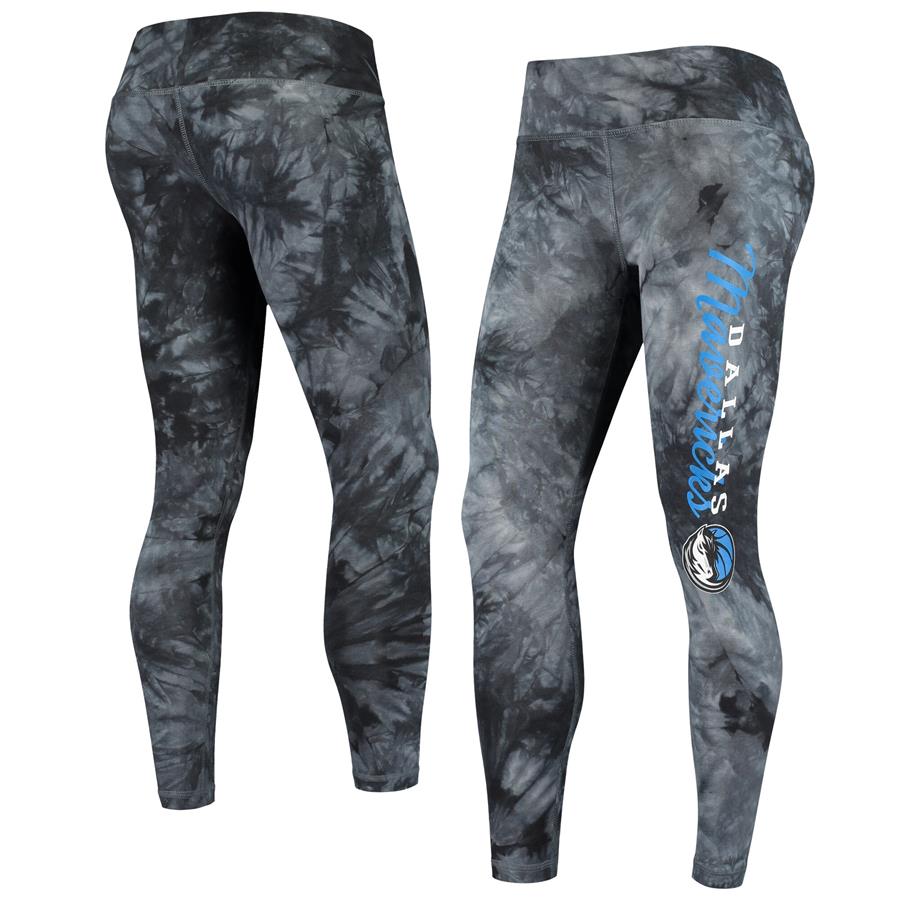 Dallas Mavericks Concepts Sport Women's Burst Tie-Dye Leggings - Black