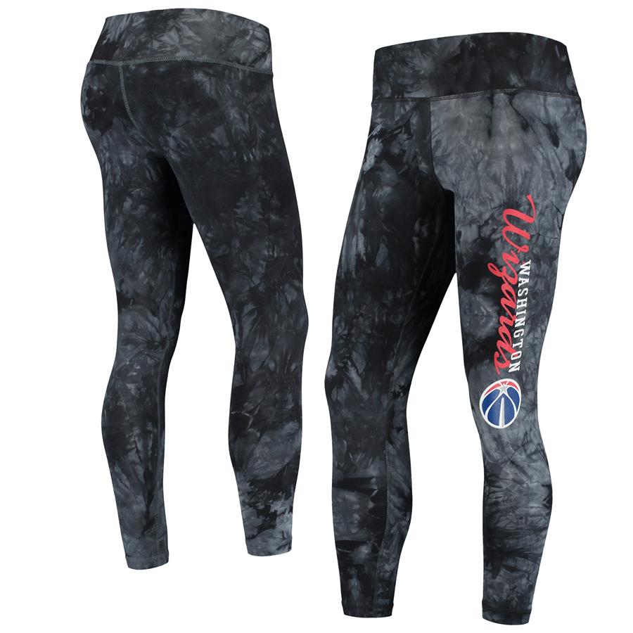 Washington Wizards Concepts Sport Women's Burst Tie-Dye Leggings - Black