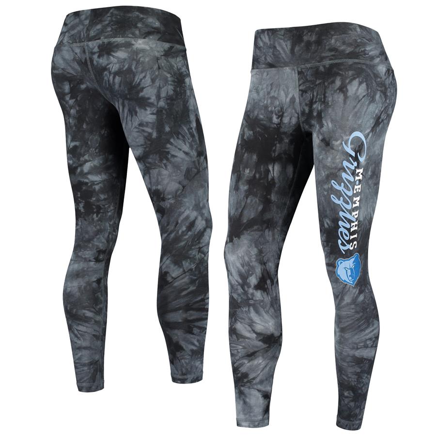 Memphis Grizzlies Concepts Sport Women's Burst Tie-Dye Leggings - Black