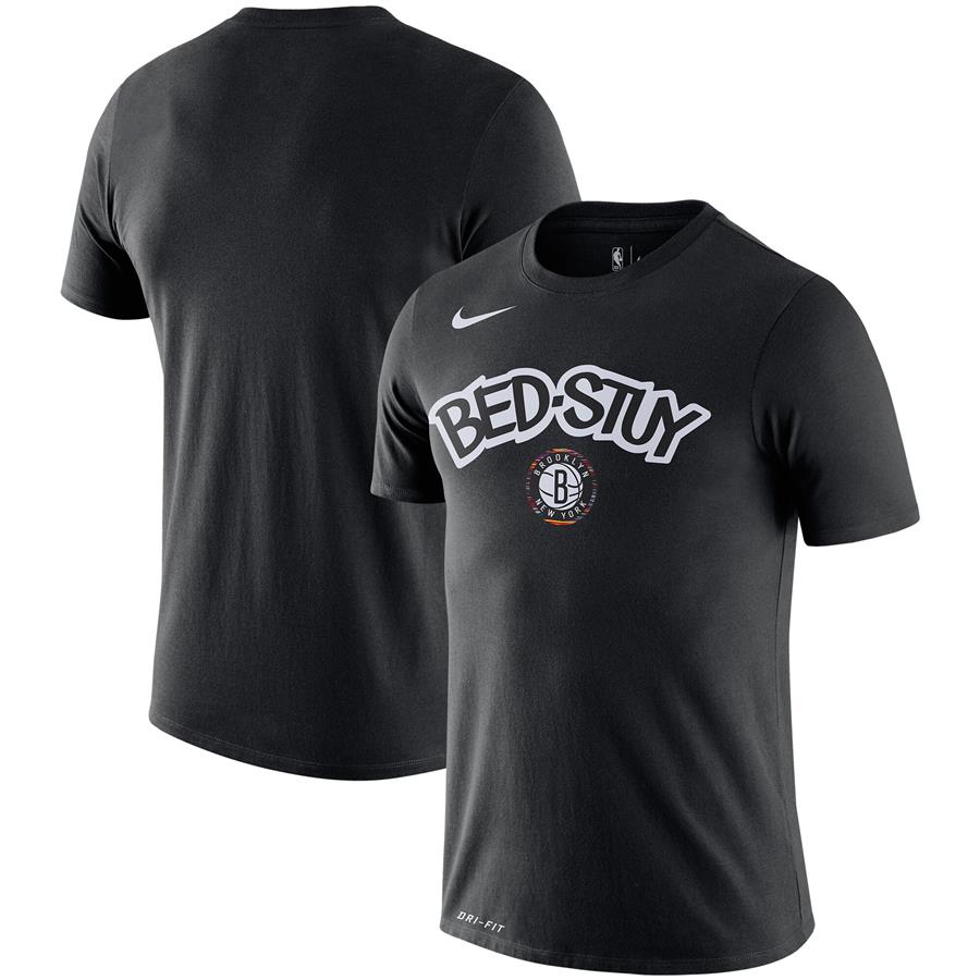 Brooklyn Nets Nike City Edition Logo Performance T-Shirt - Black