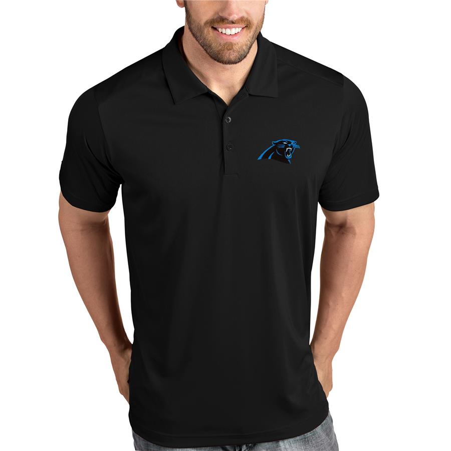 Carolina Panthers Antigua Tribute Polo - Black