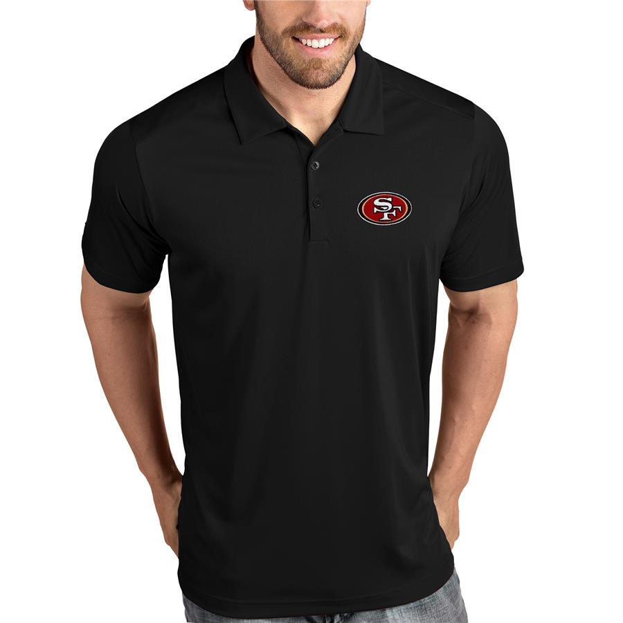 San Francisco 49ers Antigua Tribute Polo - Black