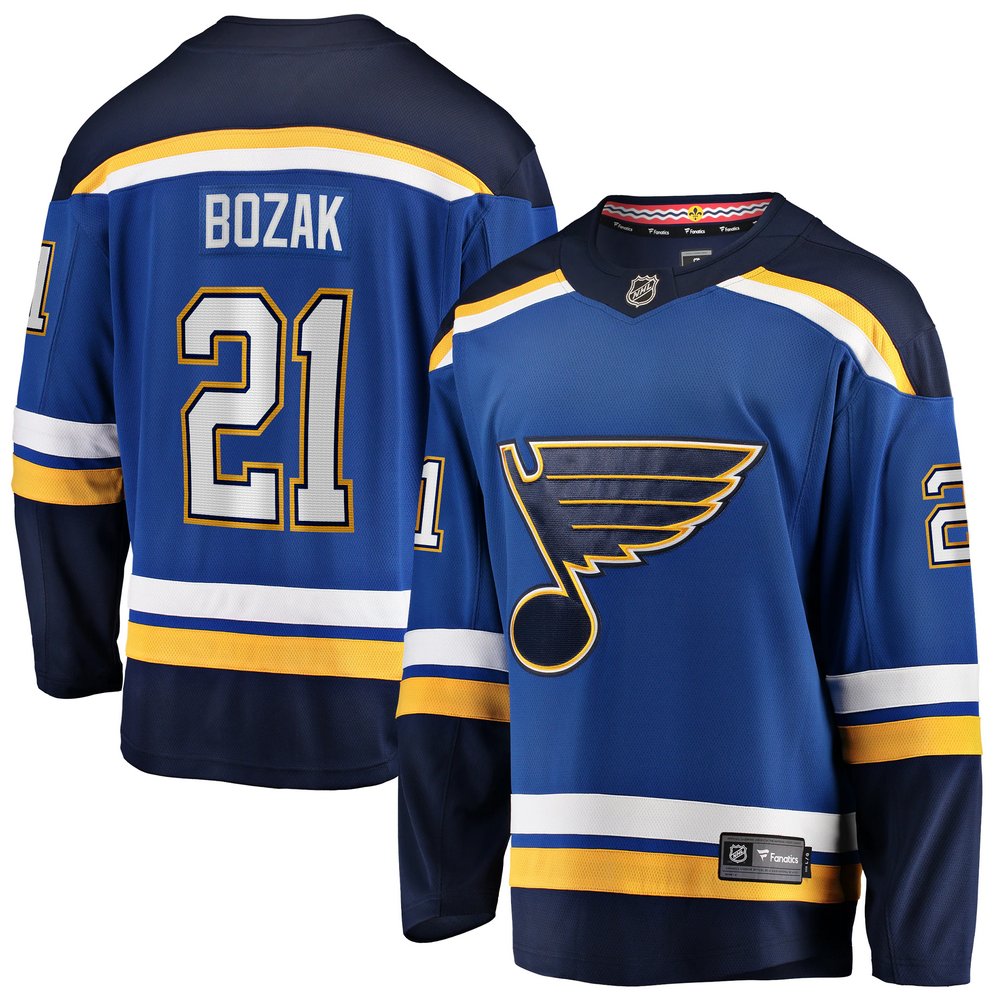 Tyler Bozak St. Louis Blues Fanatics Branded Home Breakaway Player Jersey - Blue