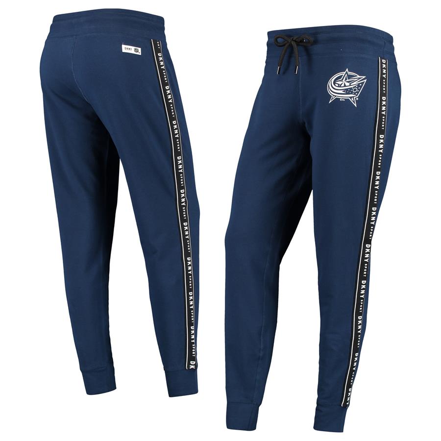 Columbus Blue Jackets DKNY Sport Women's Brooke Jogger Pants - Navy
