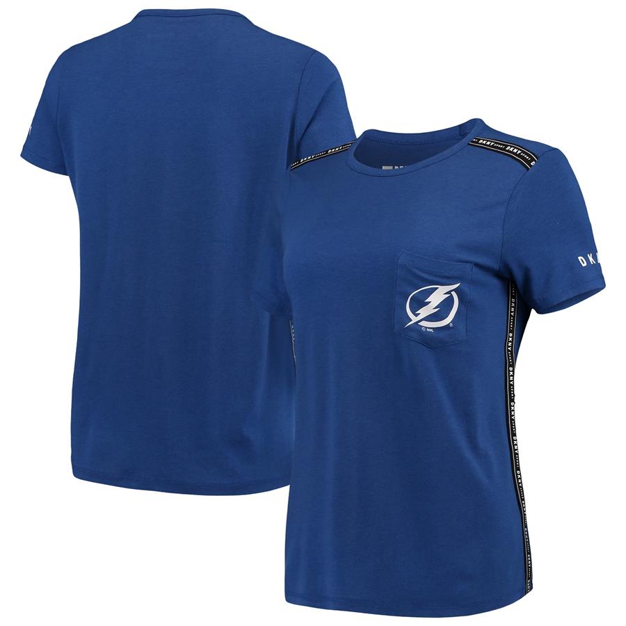 Tampa Bay Lightning DKNY Sport Women's Donna Sporty Tri-Blend T-Shirt - Blue