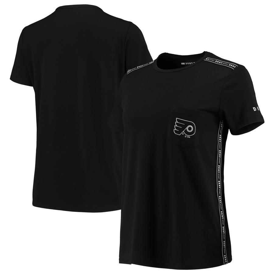 Philadelphia Flyers DKNY Sport Women's Donna Sporty Tri-Blend T-Shirt - Black