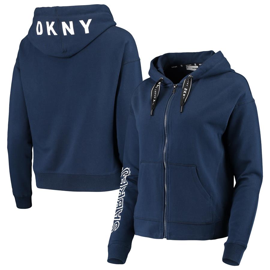 Buffalo Sabres DKNY Sport Women's Zoey Full-Zip Hoodie - Navy