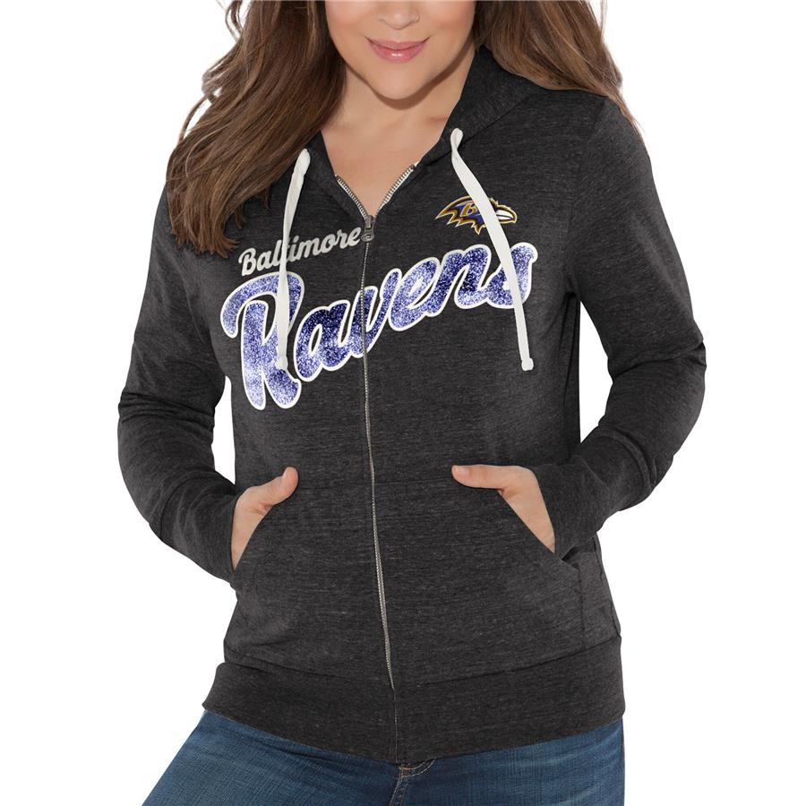Baltimore Ravens Touch by Alyssa Milano Women's All American Full-Zip Hoodie - Black