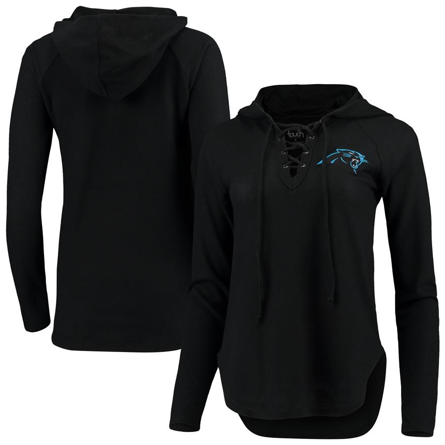 Carolina Panthers Touch by Alyssa Milano Women's Soaring Pullover Hoodie - Black