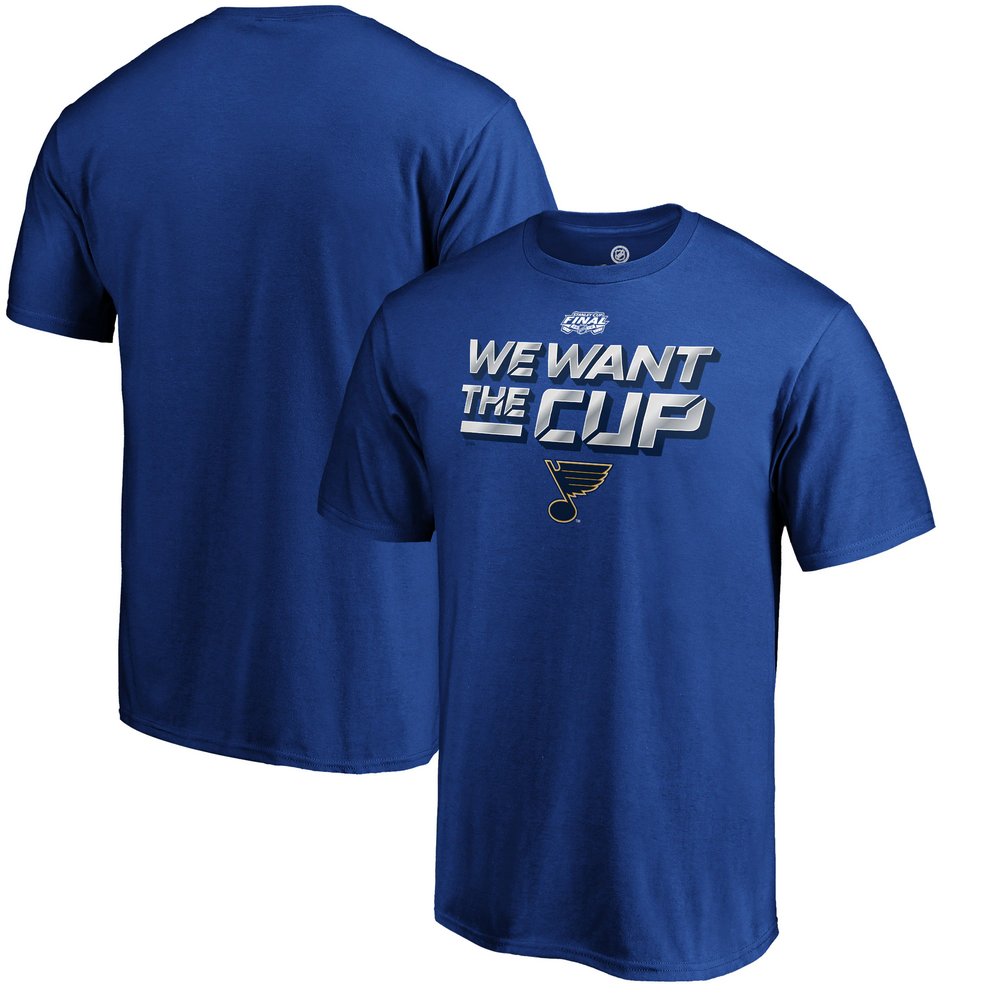 St. Louis Blues Fanatics Branded 2019 Stanley Cup Final Bound Full Strength T-Shirt - Royal